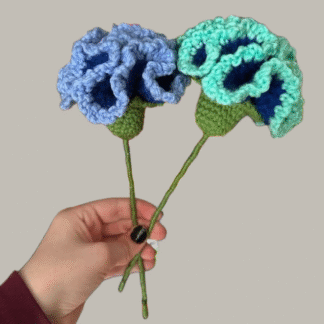 Blue & Sea green Carnation Flower