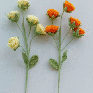 Yellow-Orange Button Rose