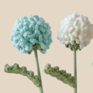 Blue & White Ping Pang Flowers