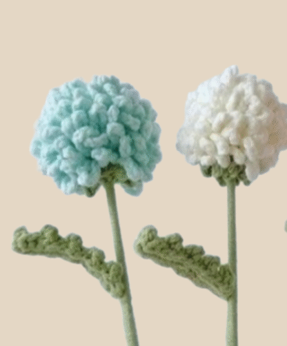 Blue & White Ping Pang Flowers