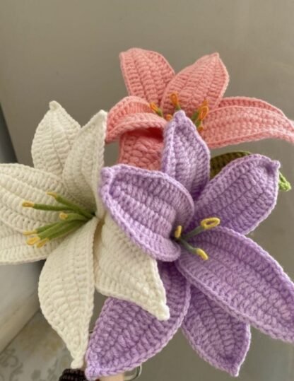 Peach Lily Flower - Image 8