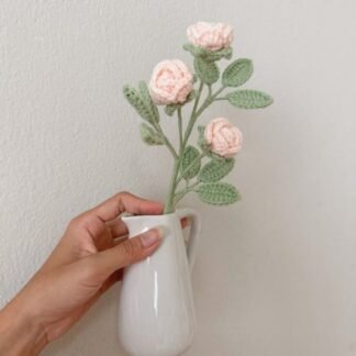 Baby Pink Button Rose